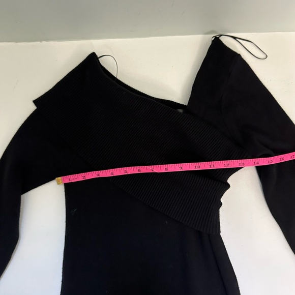 Line & Dot Elegant Formal Black Slyvie Midi Sweater Size Large - Picture 9 of 11